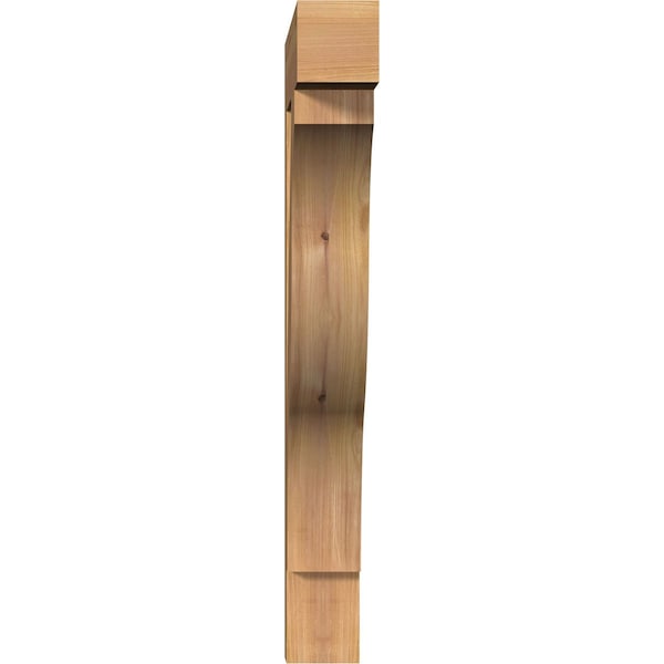 Funston Block Smooth Bracket, Western Red Cedar, 3 1/2W X 22D X 30H